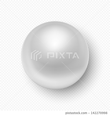 White Realistic Pearl, 3d Vector Illustration. Pearl Bead with Shadow. Beige Round Pearl Bead for Luxury Jewelry, Necklace, Earrings, Bridal Accessories, Elegant Gemstone, Pearlescent Sphere White Realistic Pearl, 3d Vector Illustration. Pearl Bead with Shadow. Beige Round Pearl Bead for Luxury Jewelry, Necklace, Earrings, Bridal Accessories, Elegant Gemstone, Pearlescent Sphere 142270998