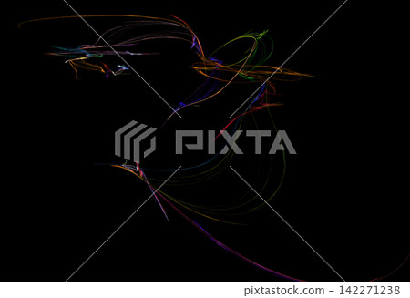 Crazy mystical coloured light effects. Incredible combinations of abstract light lines Crazy mystical coloured light effects. Incredible combinations of abstract light lines 142271238