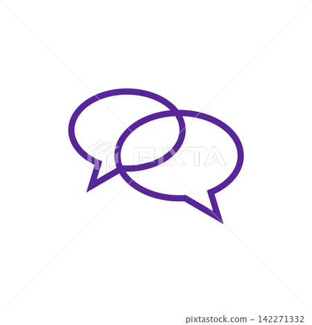 Chat Speech Bubble Icon Vector Template Illustration Logo Design Chat Speech Bubble Icon Vector Template Illustration Logo Design 142271332