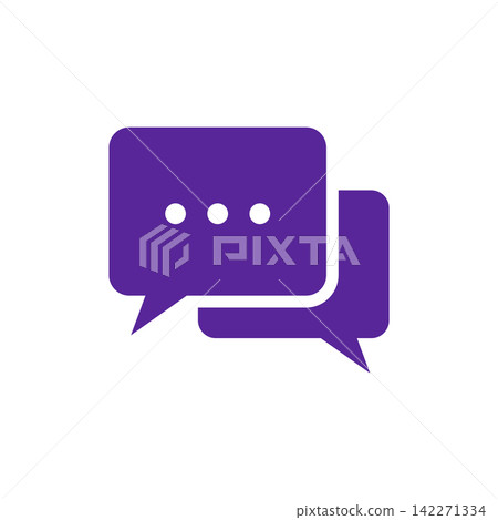 Chat Speech Bubble Icon Vector Template Illustration Logo Design Chat Speech Bubble Icon Vector Template Illustration Logo Design 142271334