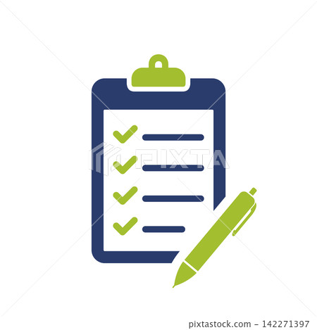 Pencil and Clipboard Icon Vector Template Illustration Design Pencil and Clipboard Icon Vector Template Illustration Design 142271397