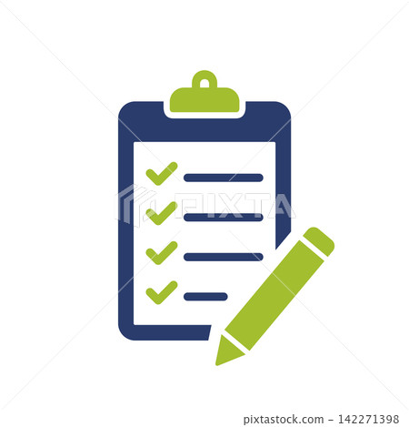 Pencil and Clipboard Icon Vector Template Illustration Design Pencil and Clipboard Icon Vector Template Illustration Design 142271398