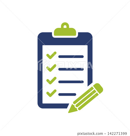 Pencil and Clipboard Icon Vector Template Illustration Design Pencil and Clipboard Icon Vector Template Illustration Design 142271399