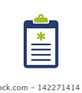 Health Care Diagnosis Cross Sign Clipboard Icon Vector Template Illustration Design 142271414