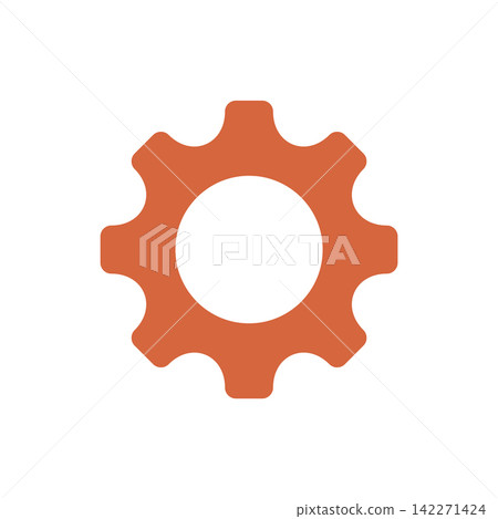 Gear Icon Vector Template, Flat Design Engineering Cogwheel Illustration Design Gear Icon Vector Template, Flat Design Engineering Cogwheel Illustration Design 142271424