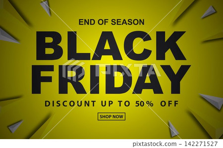 Black Friday sale banner template design. vector illustration Black Friday sale banner template design. vector illustration 142271527