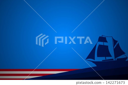 Happy Columbus Day background design. Happy Columbus Day background design. 142271673