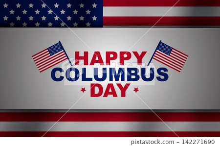 Happy Columbus Day, USA Background, 142271690