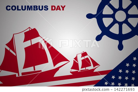 Happy Columbus Day, USA Background, 142271693