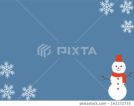 Illustration of a Christmas tree and a snowman Illustration of a Christmas tree and a snowman 142272733