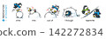 Preposition of movements Penguins cartoon set 3 142272834