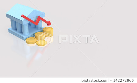 Global Banking Crisis and Financial Market Decline 3d render. Global Banking Crisis and Financial Market Decline 3d render. 142272966