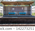 [Dosan Line] Waiting room at Kusaka Station during the daytime in summer 142273251