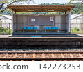 [Dosan Line] Waiting room at Kusaka Station during the daytime in summer 142273253
