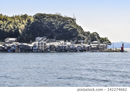 View of the boathouses from a sightseeing boat on the Ine Bay. View of the boathouses from a sightseeing boat on the Ine Bay. 142274662