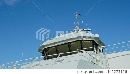 Ferry ship bridge deck navigation equipment norway Ferry ship bridge deck navigation equipment norway 142275126