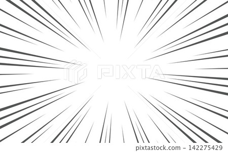 speed lines on white background. Anime comic speed lines movement effect. 142275429