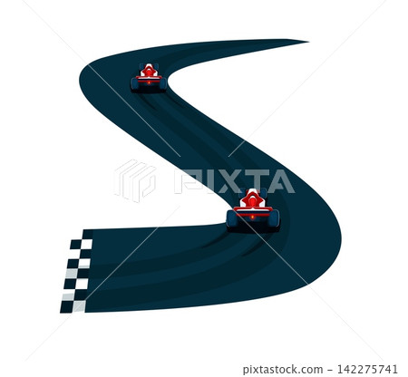Car racing font cartoon track road and vehicle letter S. Road racing type sign, auto race typeface vector symbol. Automobile rally typeset letter or car motorsport cartoon font element Car racing font cartoon track road and vehicle letter S. Road racing type sign, auto race typeface vector symbol. Automobile rally typeset letter or car motorsport cartoon font element 142275741