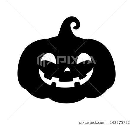 Halloween celebration scary pumpkin smiling face silhouette. Horror creepy carving shape, autumn celebration scary pumpkin face isolated vector silhouette. Halloween spooky lantern symbol or form Halloween celebration scary pumpkin smiling face silhouette. Horror creepy carving shape, autumn celebration scary pumpkin face isolated vector silhouette. Halloween spooky lantern symbol or form 142275752