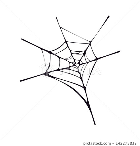 Halloween cartoon spooky cobweb or spiderweb decor. Autumn celebration scary sticky trap net, fall season hanging spider web vector decor element. Halloween party tangled cobweb decoration Halloween cartoon spooky cobweb or spiderweb decor. Autumn celebration scary sticky trap net, fall season hanging spider web vector decor element. Halloween party tangled cobweb decoration 142275832
