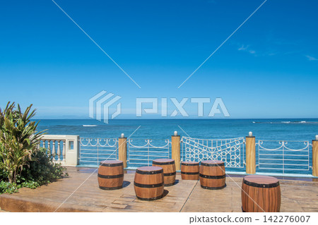 Scenery of Mihama Town Resort in Chatan Town, Okinawa Prefecture Scenery of Mihama Town Resort in Chatan Town, Okinawa Prefecture 142276007