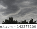 Cloud patterns just before a sudden downpour 142276100