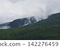 A mystical mountain landscape shrouded in mist. Photographed from the Nishi-Azuma Sky Valley. 142276459