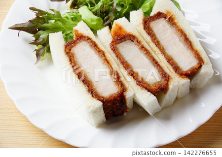 Pork loin cutlet sandwich Pork loin cutlet sandwich 142276655