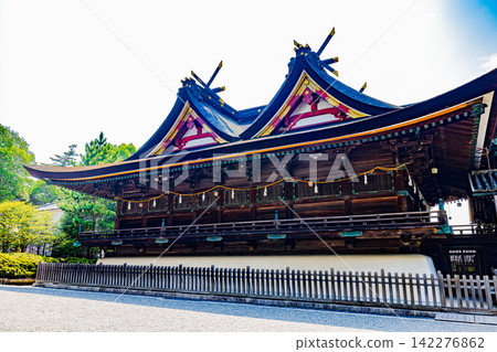 Scenery of Kibitsu Shrine in Okayama Prefecture Scenery of Kibitsu Shrine in Okayama Prefecture 142276862