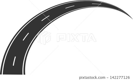 Road curves with white markings, highway, traffic, street, race Road curves with white markings, highway, traffic, street, race 142277126