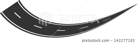 Road curves with white markings, highway, traffic, street, race Road curves with white markings, highway, traffic, street, race 142277183