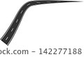 Road curves with white markings, highway, traffic, street, race 142277188