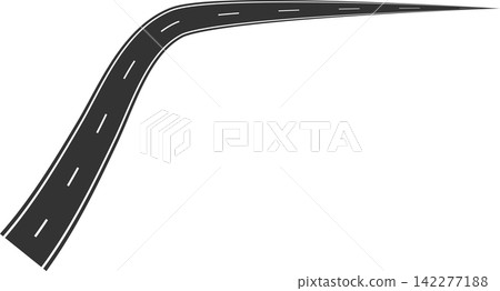 Road curves with white markings, highway, traffic, street, race Road curves with white markings, highway, traffic, street, race 142277188