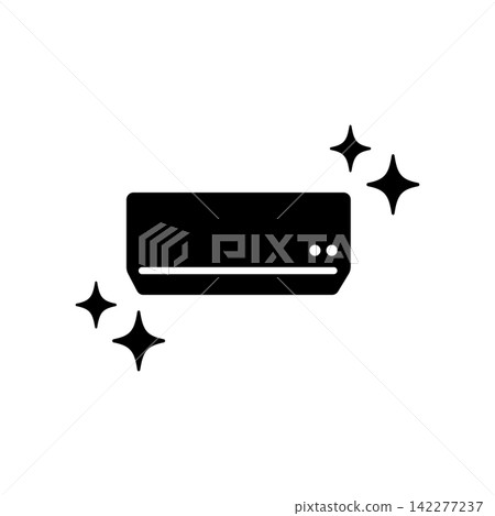 Icon of a sparkling clean, comfortable indoor air conditioner Icon of a sparkling clean, comfortable indoor air conditioner 142277237