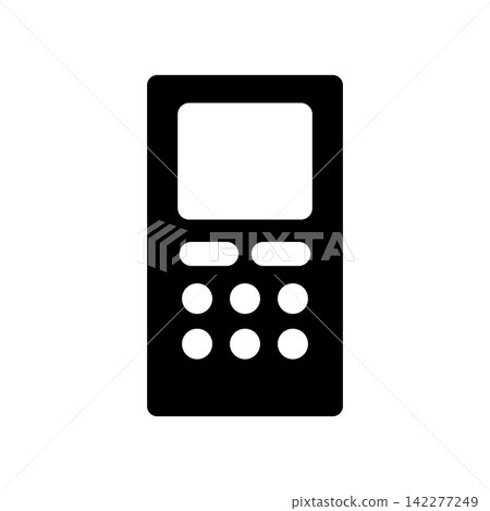 Icon illustrations of remote controls for operating home appliances and devices. Icon illustrations of remote controls for operating home appliances and devices. 142277249