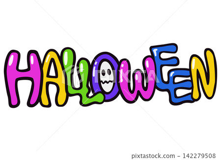 Halloween POP lettering 02 Halloween POP lettering 02 142279508