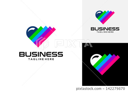 Business logo successful partner economic growth, financial illustration design logo Business logo successful partner economic growth, financial illustration design logo 142279870