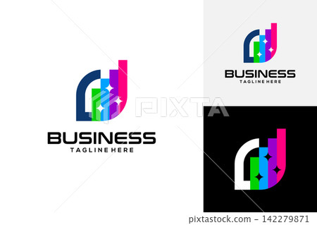 Business logo successful partner economic growth, financial illustration design logo 142279871