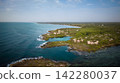 Aerial view of beautiful Caribbean beach and luxury resort 142280037
