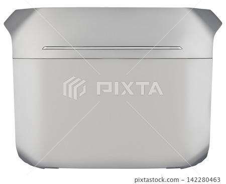 Multi-functional powerful battery generator with digital display on white background. Multi-functional powerful battery generator with digital display on white background. 142280463