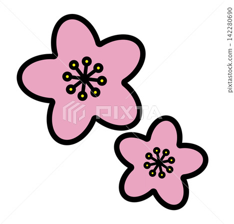 桃花的插圖 桃花的插圖 142280690