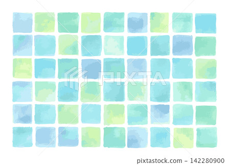 Hand-drawn watercolor illustration of a square tile - vector graphics. Hand-drawn watercolor illustration of a square tile - vector graphics. 142280900