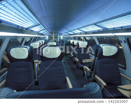 Seats on the German high-speed train ICE Seats on the German high-speed train ICE 142281007