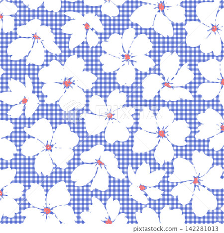 Abstract and cute floral pattern perfect for textiles, Abstract and cute floral pattern perfect for textiles, 142281013