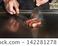 Grilling Kobe beef 142281278