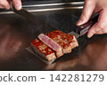 Grilling Kobe beef 142281279