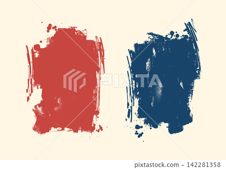 Abstract Brush Stroke Paint Texture Set Vector Abstract Brush Stroke Paint Texture Set Vector 142281358