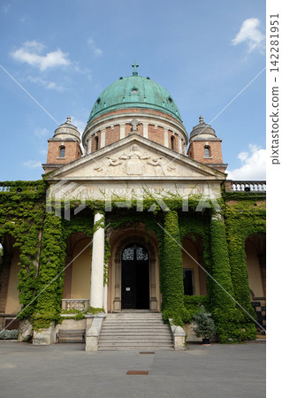 Church of Christ the King, Mirogoj cemetery in Zagreb, Croatia Church of Christ the King, Mirogoj cemetery in Zagreb, Croatia 142281951