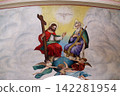 Holy Trinity, fresco in the church of Saint Matthew in Stitar, Croatia 142281954
