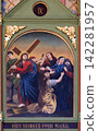 4th Stations of the Cross, Jesus meets His Mother, church of Saint Matthew in Stitar, Croatia 142281957